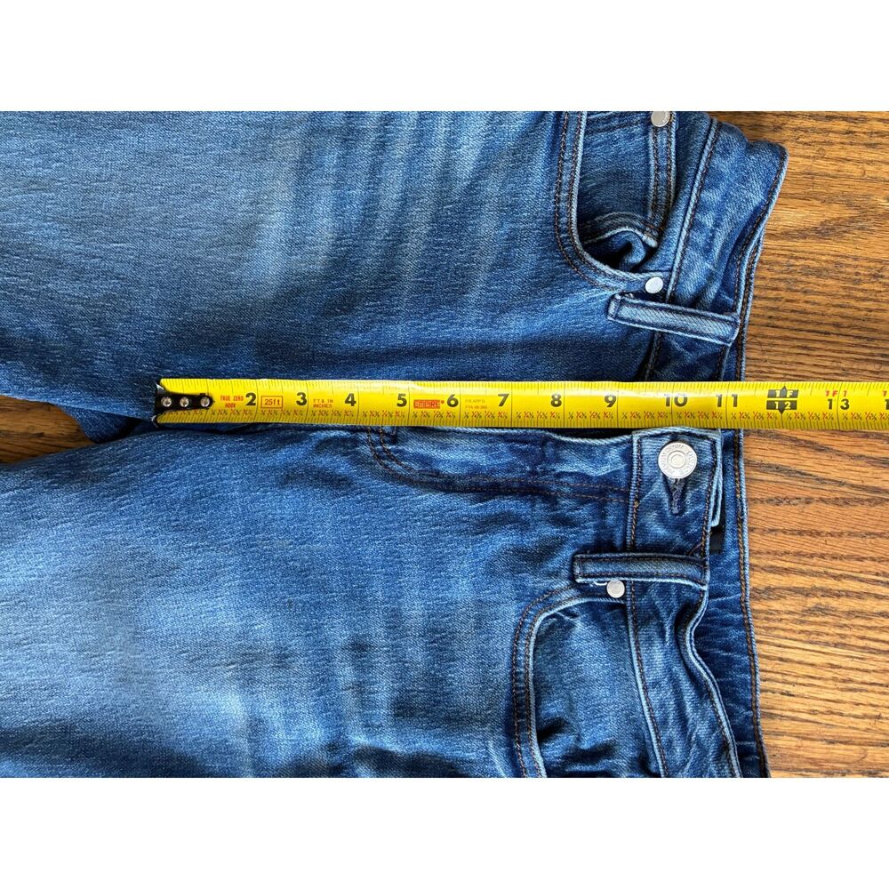 QUINCE Blue Bella Stretch Barrel Denim Jeans Pants Trousers Women's Size 26 - Picture 8 of 12